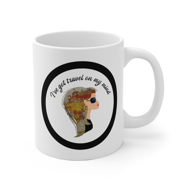 Travel On My Mind - WBC - White Ceramic Mug