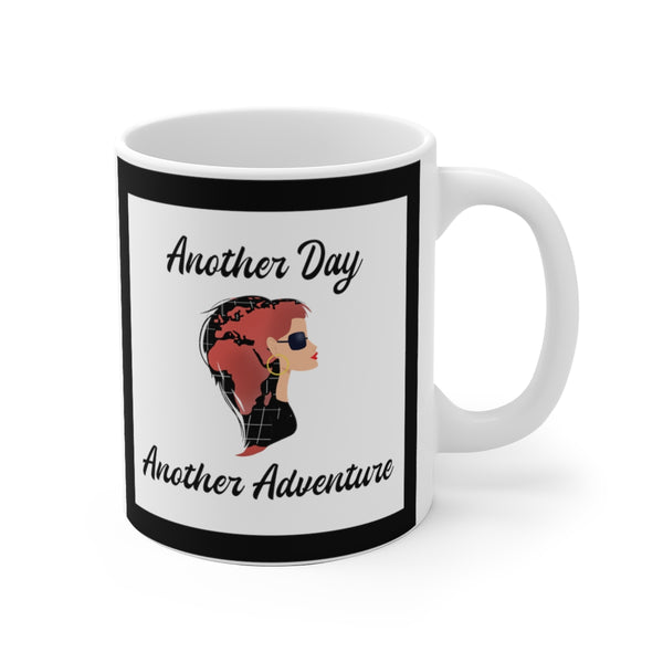 Another Day Another Adventure - B SQ - White Ceramic Mug