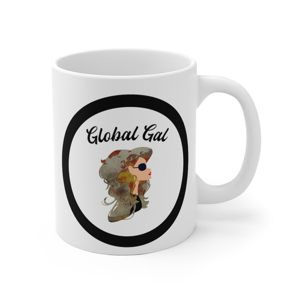 Global Gal - White Ceramic Mug