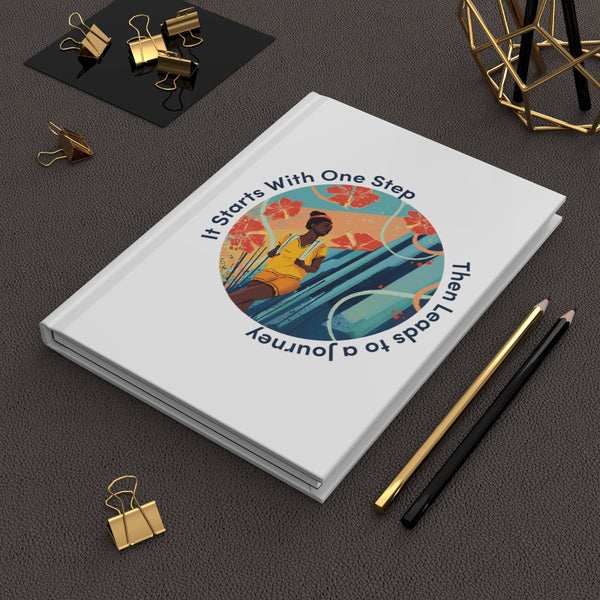 It Starts With One Step - BL - Hardcover Journal Matte