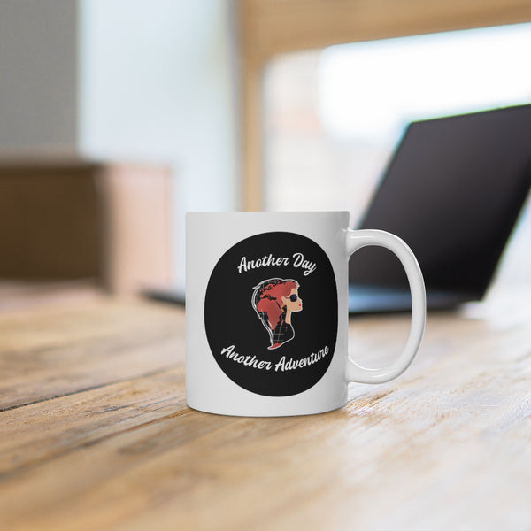 Another Day Another Adventure - B - White Ceramic Mug