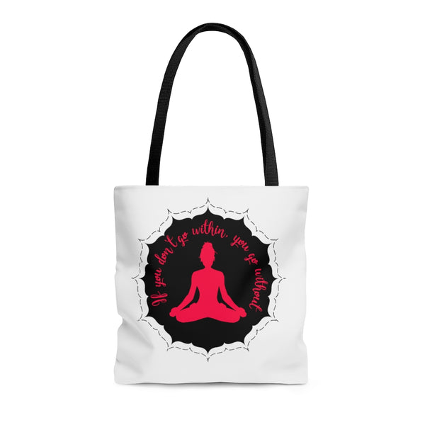 Yoga - Within Without - LR - Tote Bag