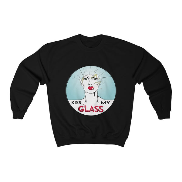 KISS MY GLASS - Unisex Heavy Blend™ Crewneck Sweatshirt