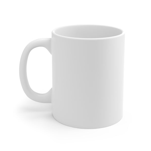 CUPPA JOE -  Blue - White Ceramic Mug