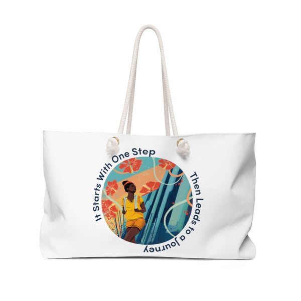 It Starts With A Hike - B - Weekender Bag