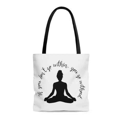 Yoga - Within Without - WOB -  Tote Bag