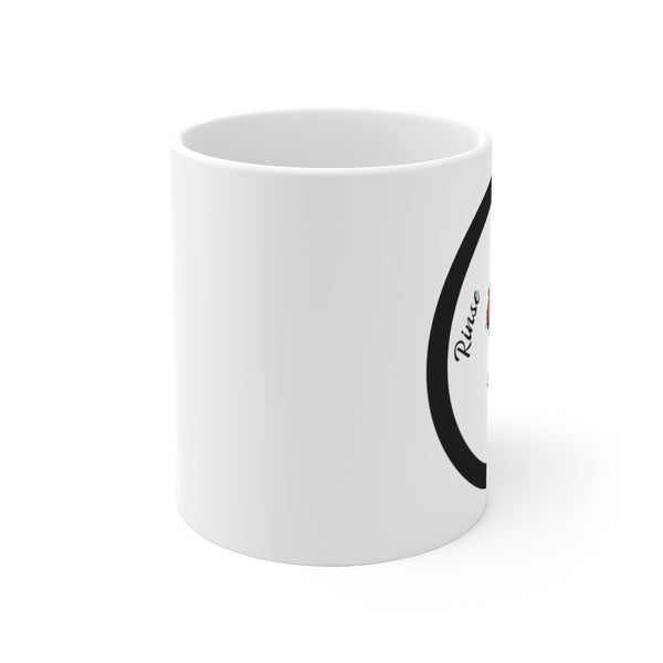 Travel Rinse Repeat - W -White Ceramic Mug