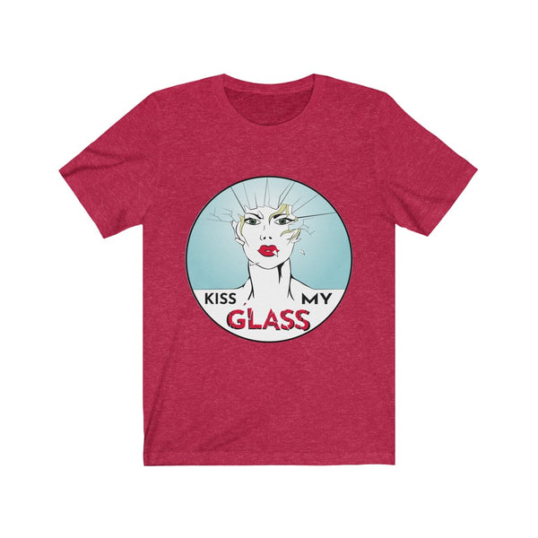 KISS MY GLASS -KMG-B Unisex Jersey Short Sleeve Tee