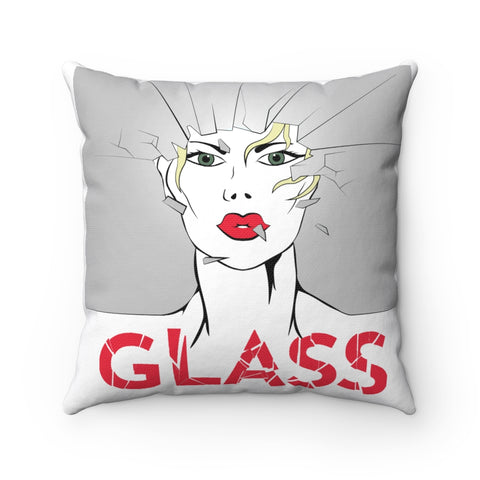 KISS MY Glass - GR - Spun Polyester Square Pillow