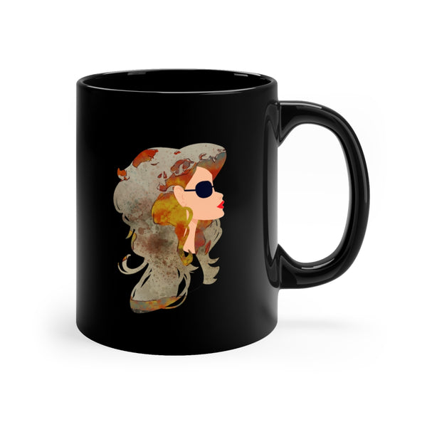 Global Gal - 11oz Black Mug