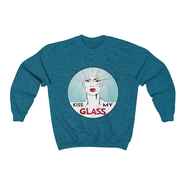 KISS MY GLASS - Unisex Heavy Blend™ Crewneck Sweatshirt
