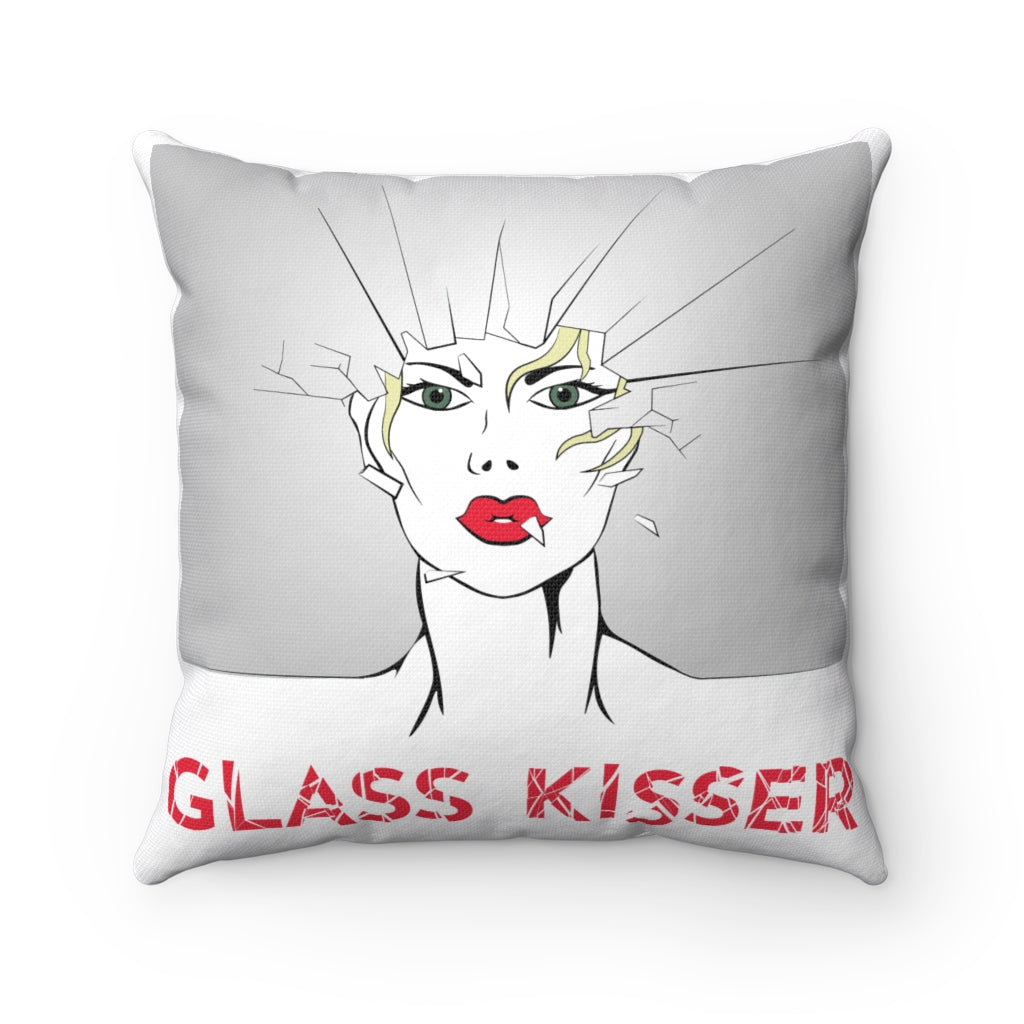 KISS MY GLASS - GK-R Spun Polyester Square Pillow