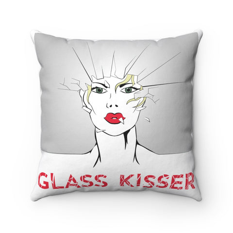 KISS MY GLASS - GK-R Spun Polyester Square Pillow