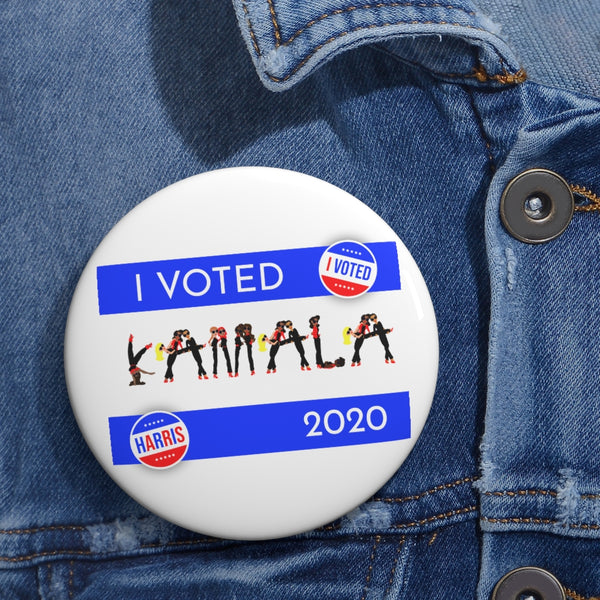 I VOTED KAMALA -2-B Custom Pin Buttons