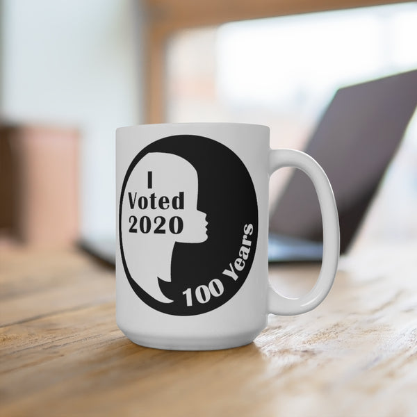 I VOTED 20 - 100 -SL-WB White Ceramic Mug