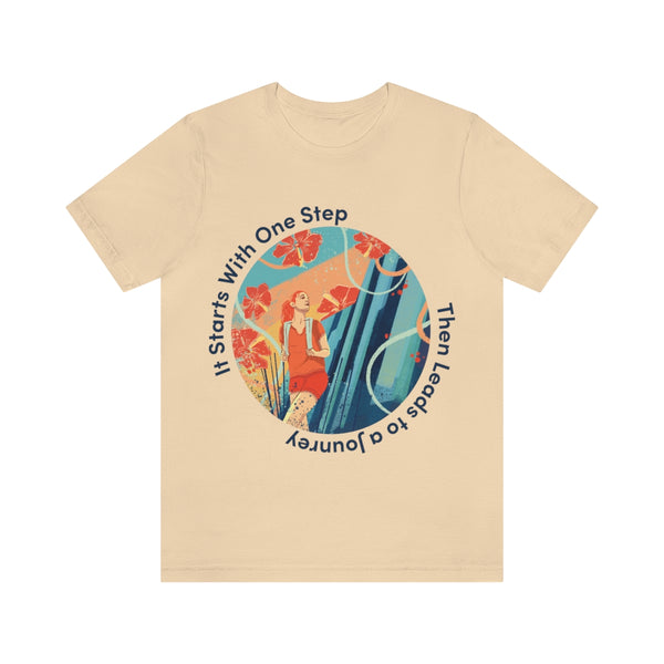 It Starts With One Step - R - Unisex Jersey Short Sleeve Tee