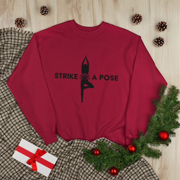 Yoga Strike a Pose - B - Crewneck Sweatshirt