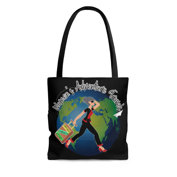 Women's Adventure Travels - Silver-Haired - B - Tote Bag