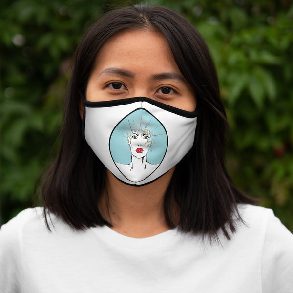 GLASS KISSER - C - Fitted Polyester Face Mask