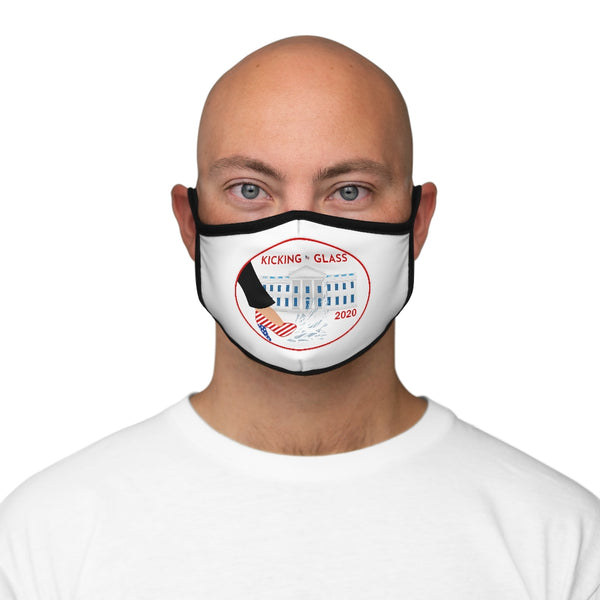 KICKING GLASS - CR- Fitted Polyester Face Mask