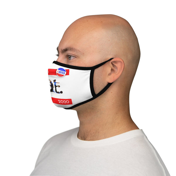 I VOTED JOE -2-R- Fitted Polyester Unisex - Face Mask
