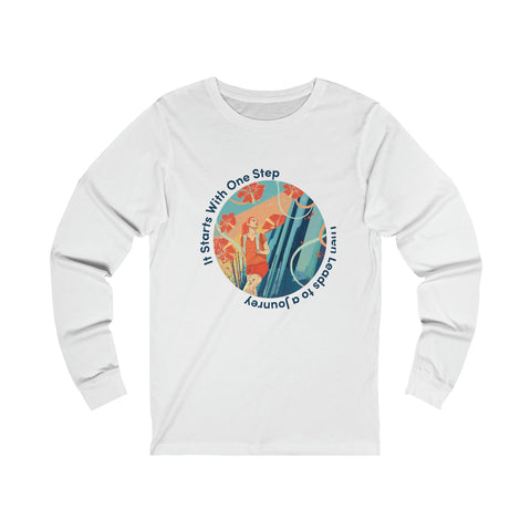 It Starts With One Step - R - Unisex Jersey Long Sleeve Tee