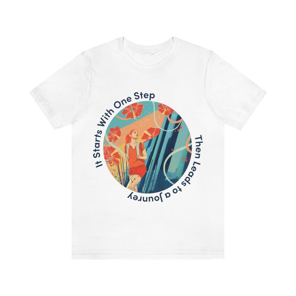 It Starts With One Step - R - Unisex Jersey Short Sleeve Tee