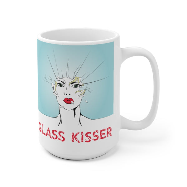 KISSING GLASS - OR - White Ceramic Mug