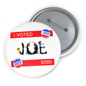 I VOTED JOE -2-R - Custom Pin Buttons