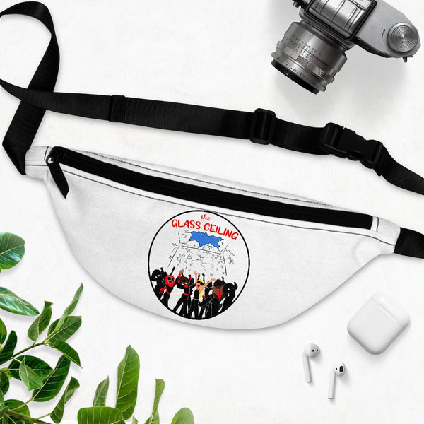 GLASS CEILING -  Circle - White - Fanny Pack