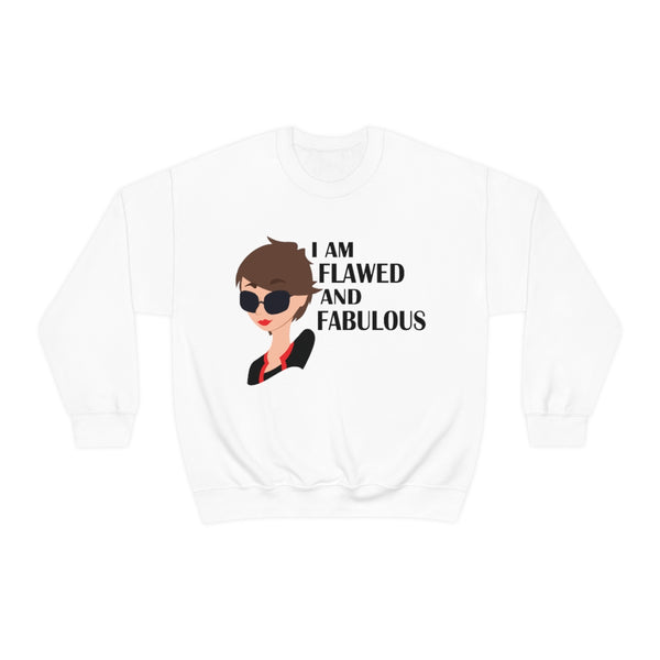 I am Flawed & Fabulous - BR - Unisex Heavy Blend™ Crewneck Sweatshirt
