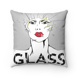 KISS MY GLASS - GB - Spun Polyester Square Pillow