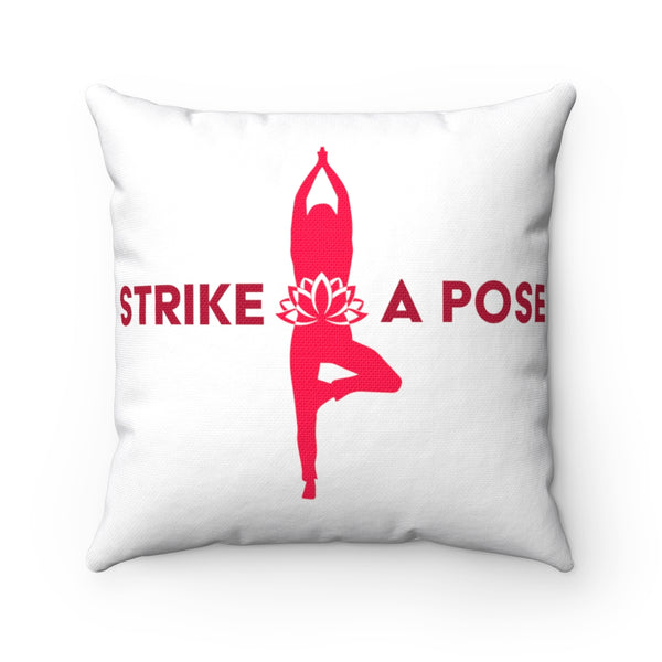 Yoga Pose - WOR - Square Pillow