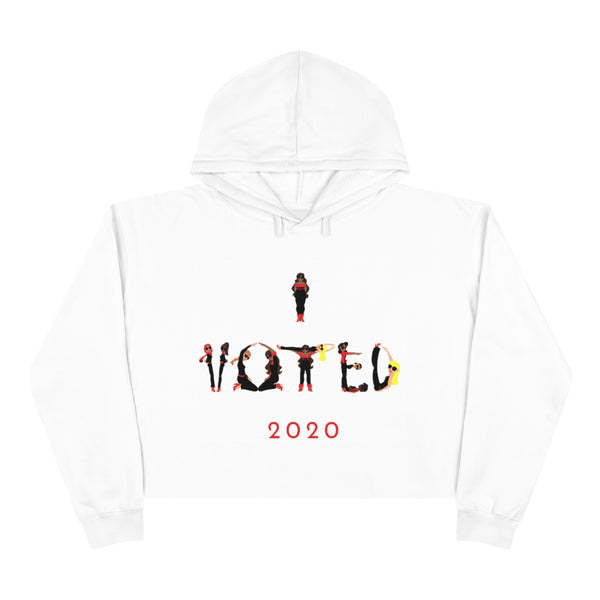 I VOTED 2020 -V- Crop Hoodie