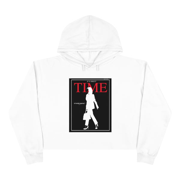 IT'S ABOUT TIME -W- Crop Hoodie