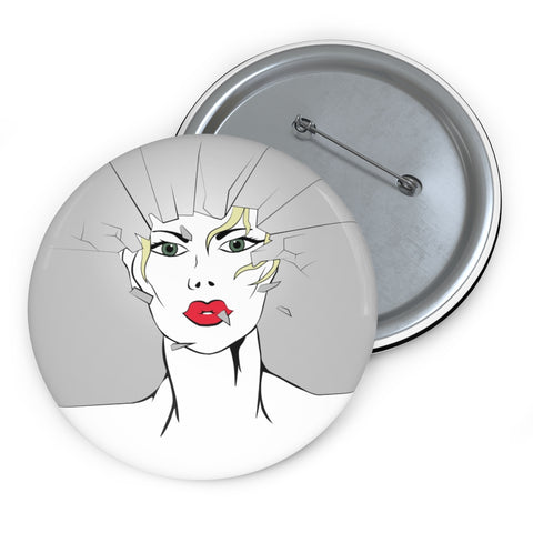 KISS MY GLASS - G-N Custom Pin Buttons