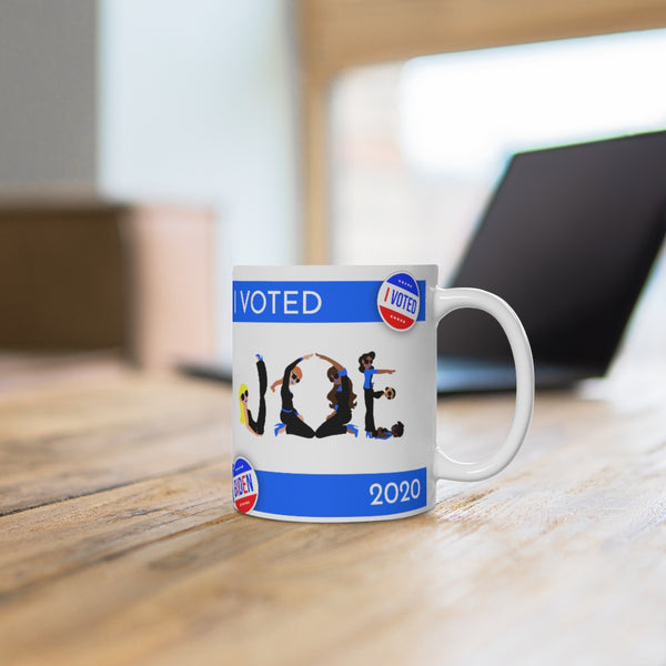 I VOTED JOE - 2-B - White Ceramic Mug