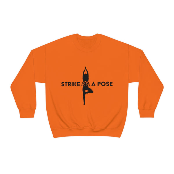 Yoga - Strike a Pose - B - Unisex Heavy Blend™ Crewneck Sweatshirt