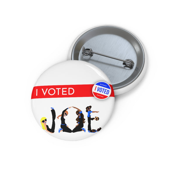 I VOTED JOE - 1-R- Custom Pin Buttons
