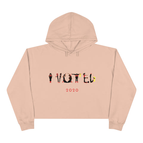 I VOTED 2020 - X - Crop Hoodie