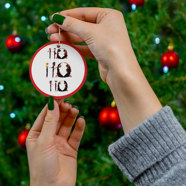 Holiday - Ho Ho Ho - CR - Ceramic Ornaments
