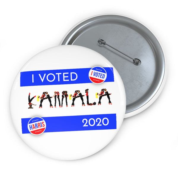 I VOTED KAMALA -2-B Custom Pin Buttons