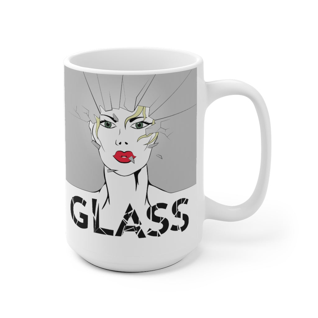 KISS MY GLASS - G-R- White Ceramic Mug