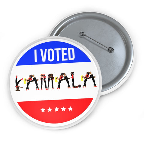 I VOTED KAMALA -Flag- Custom Pin Buttons