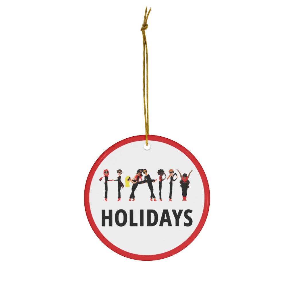 Holiday - Happy - CR - Ceramic Ornaments