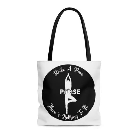 Yoga - Pose - BL - Tote Bag