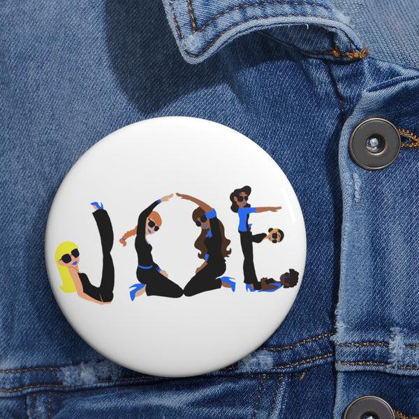 JOE -Blue- Custom Pin Buttons