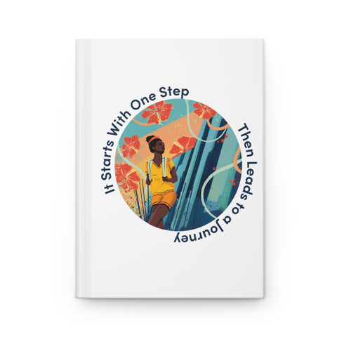 It Starts With One Step - BL - Hardcover Journal Matte