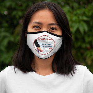 KICKING GLASS - CR- Fitted Polyester Face Mask