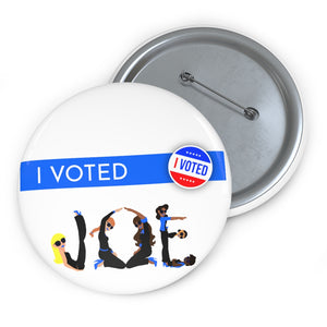 I VOTED JOE - 1-B- Custom Pin Buttons